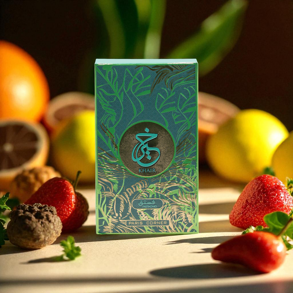 Perfume Arabe Luxury Essence con sus siguientes ingredientes y notas: FAMILIA OLFATIVA: Dulce, Floral y Afrutado
NOTAS DE SALIDA: Bergamota italiana, Helado de pistacho, Avellana, Ron dulce, Cardamomo
NOTAS DE CORAZÓN: Geranio, Peonía blanca, Muguete, Jazmín, Frambuesa, Melocotón blanco, Pera
NOTAS DE FONDO: Crema batida, Malvavisco, Algodón de azúcar, Acorde de delicia turca, Cacao, Madera de cedro, Sándalo, Tonka