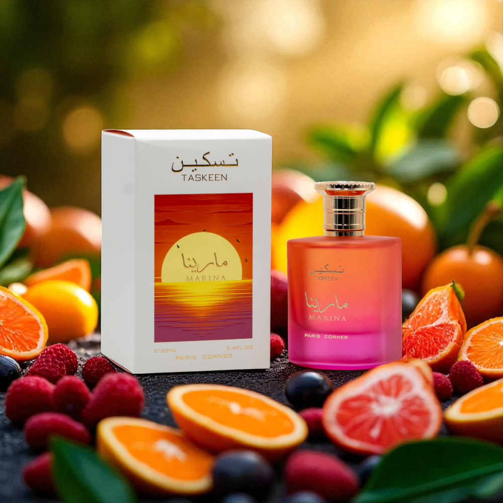 Perfume Arabe Luxury Essence con sus siguientes ingredientes y notas: FAMILIA OLFATIVA: Cítrica, Floral, Afrutada
NOTAS DE SALIDA: Mandarina, Pomelo
NOTAS DE CORAZÓN: Madreselva, Jazmín, Melocotón
NOTAS DE FONDO: Musk, Bayas negras, Ámbar
