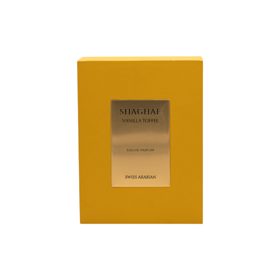 Swiss Arabian Shaghaf Vanilla Toffee Eau de Parfum 75ml Unisex Luxury Essence
