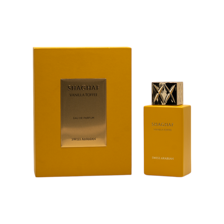 Swiss Arabian Shaghaf Vanilla Toffee Eau de Parfum 75ml Unisex Luxury Essence
