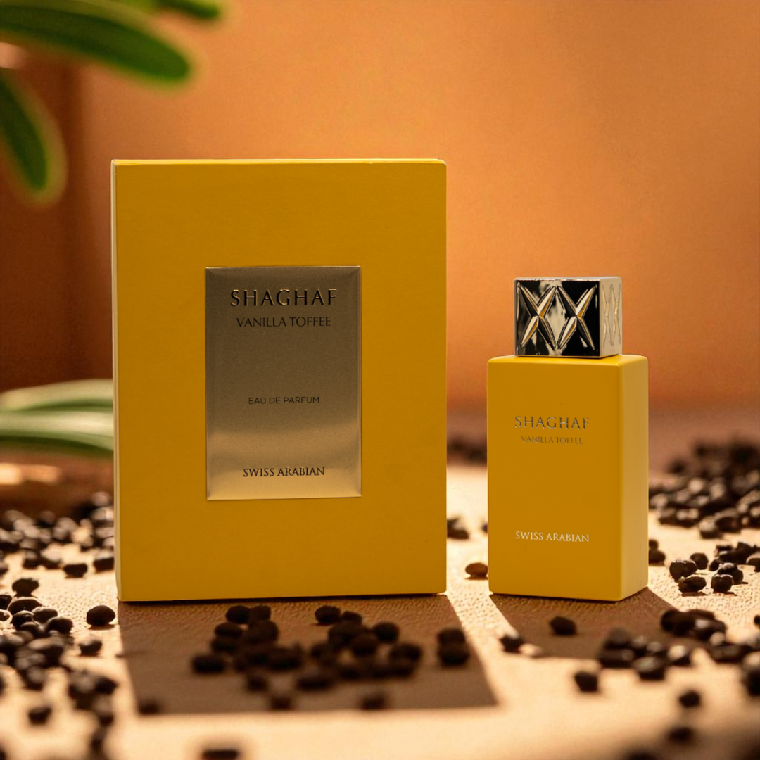Swiss Arabian Shaghaf Vanilla Toffee Eau de Parfum 75ml Unisex Luxury Essence