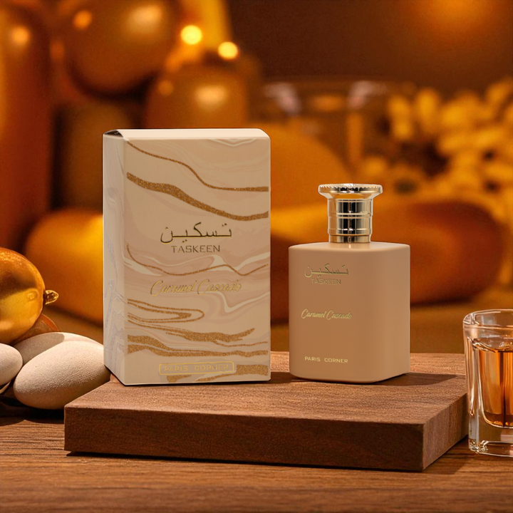 Paris Corner Taskeen Caramel Cascade Eau de Parfum 100ml Unisex Luxury Essence