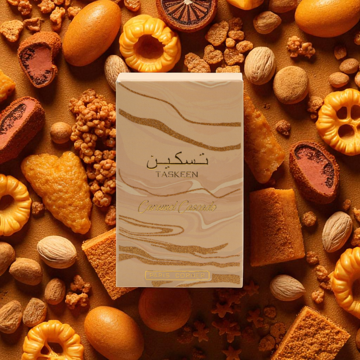 Paris Corner Taskeen Caramel Cascade Eau de Parfum 100ml Unisex Luxury Essence