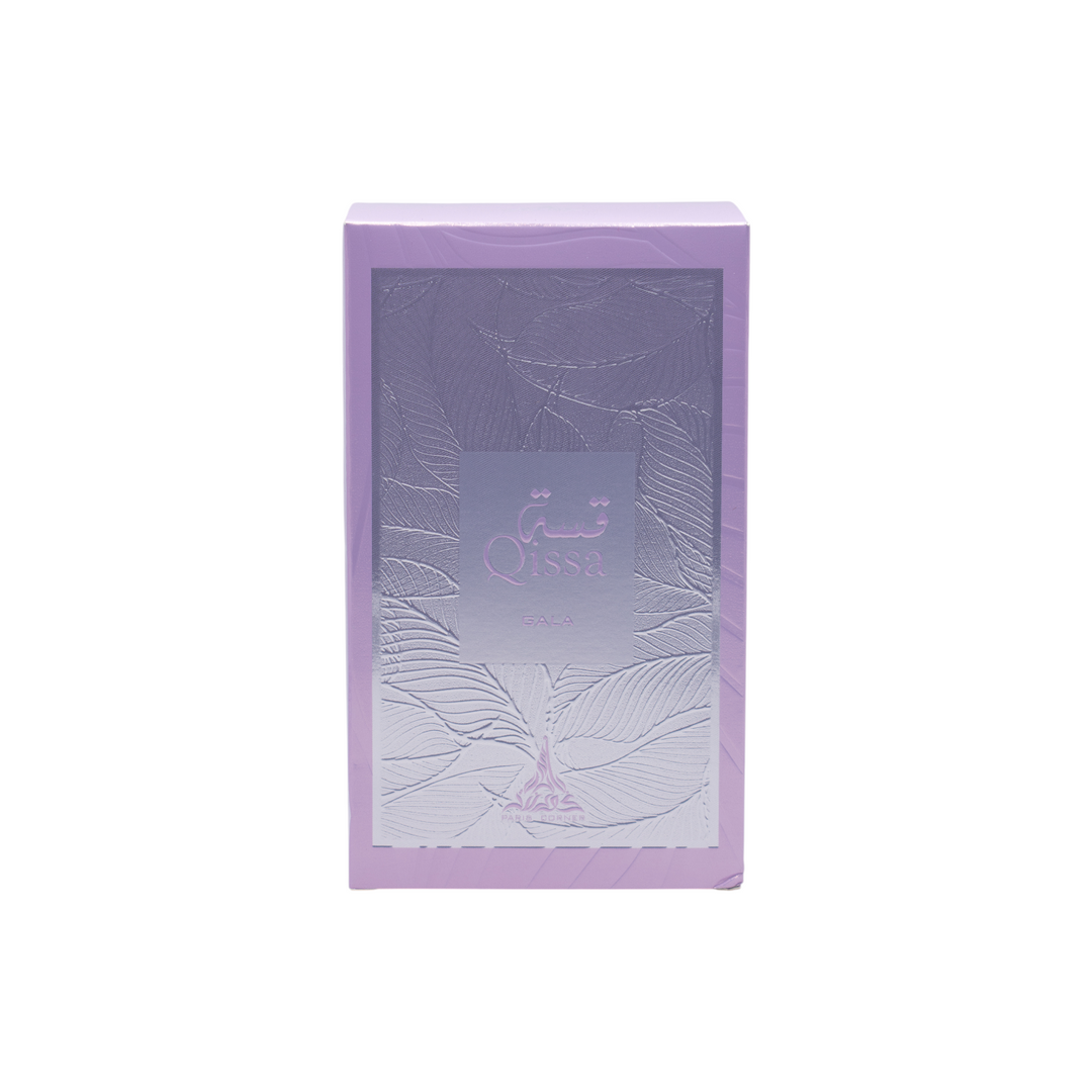 Envoltorio perfume Paris Corner Qissa Gala Eau de Parfum 100ml Mujer Luxury Essence